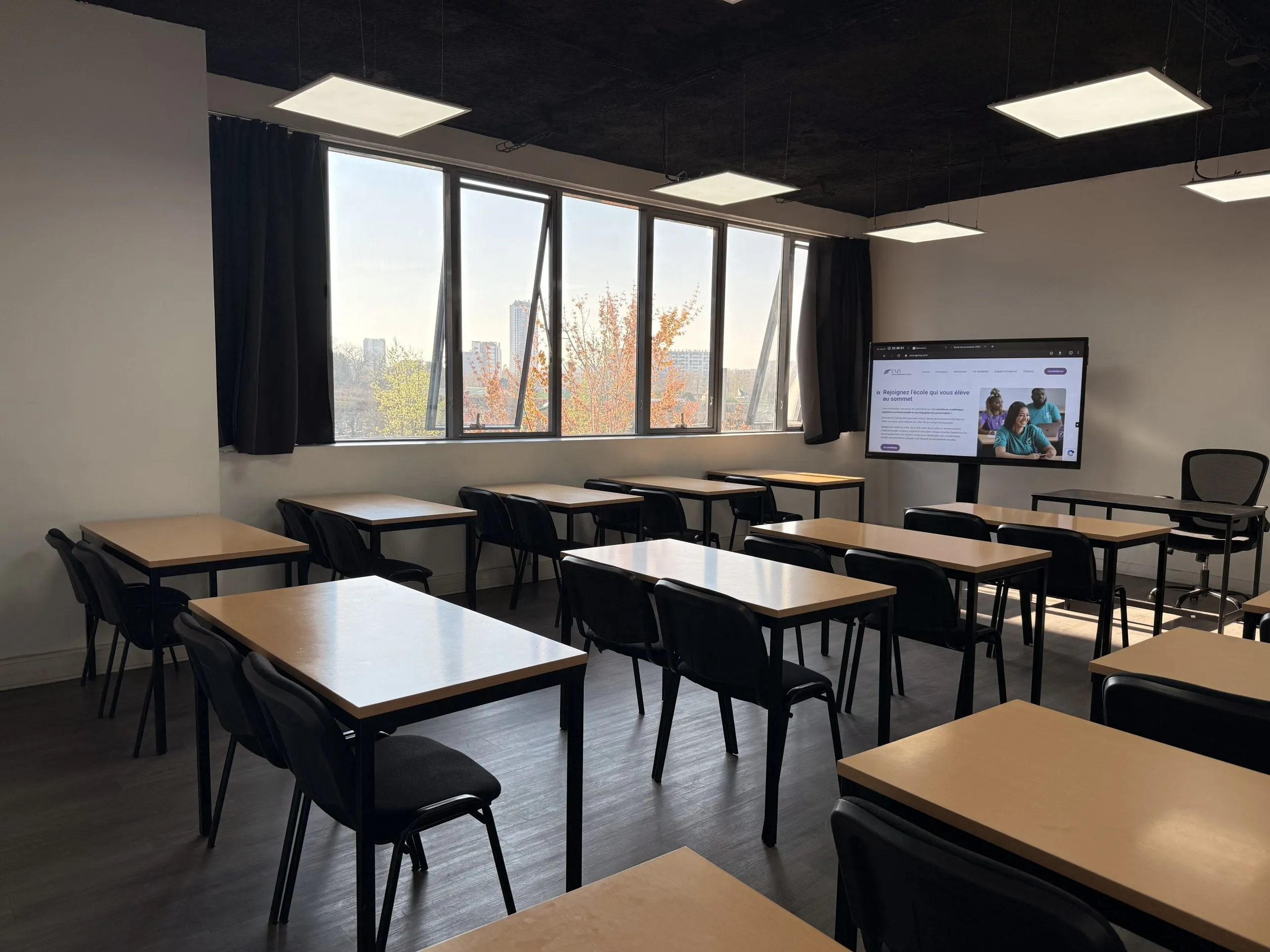 Une salle de cours d’EMS à Épinay-sur-Seine